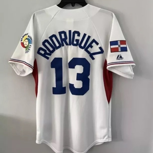 Majestic 2009 Dominican Republic World Baseball Classic Jersey Sz Small 🇩🇴🇩🇴